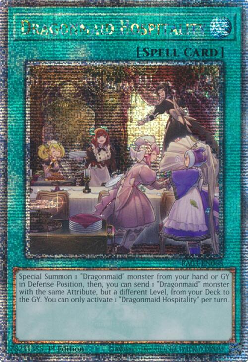 Dragonmaid Hospitality (Quarter Century Secret Rare) [RA03-EN068] Quarter Century Secret Rare | Good Games Morley