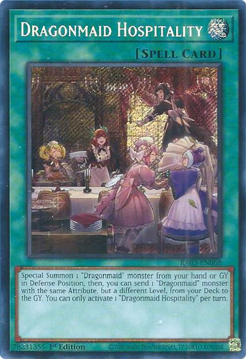 Dragonmaid Hospitality (Secret Rare) [RA03-EN068] Secret Rare | Good Games Morley