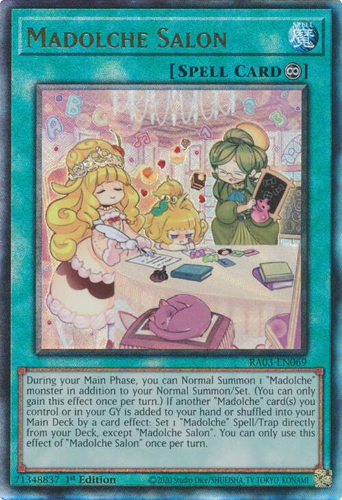 Madolche Salon (UTR) [RA03-EN069] Prismatic Ultimate Rare | Good Games Morley