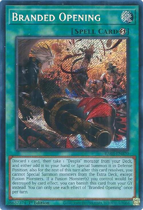 Branded Opening (Secret Rare) [RA03-EN070] Secret Rare | Good Games Morley
