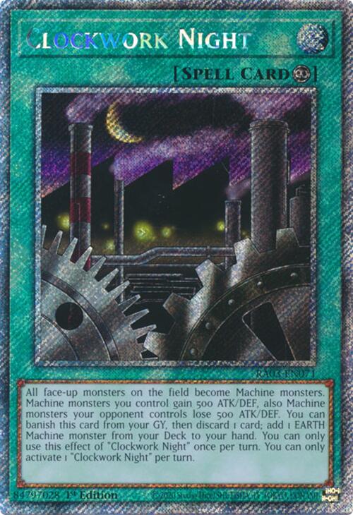 Clockwork Night (Platinum Secret Rare) [RA03-EN071] Platinum Secret Rare | Good Games Morley
