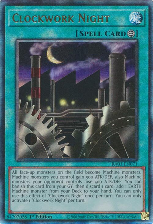 Clockwork Night (UTR) [RA03-EN071] Prismatic Ultimate Rare | Good Games Morley