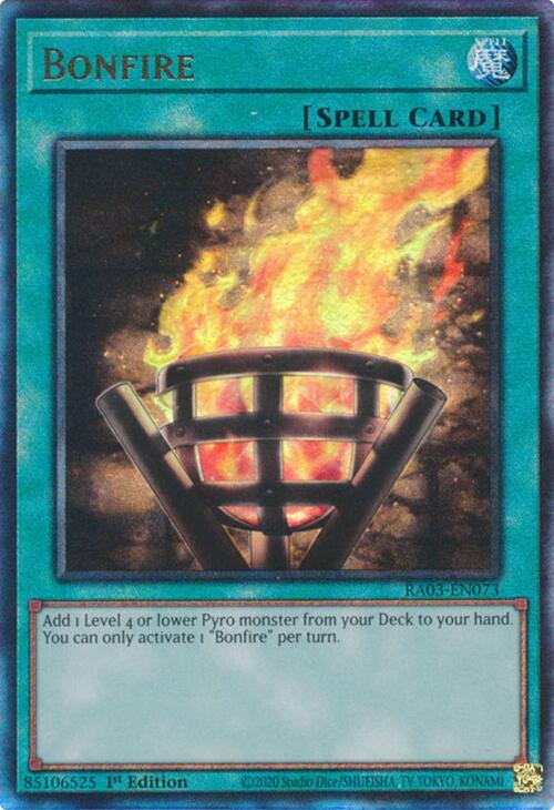 Bonfire (UTR) [RA03-EN073] Prismatic Ultimate Rare | Good Games Morley