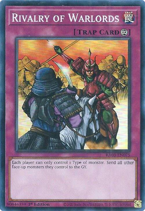 Rivalry of Warlords [RA03-EN075] Super Rare | Good Games Morley