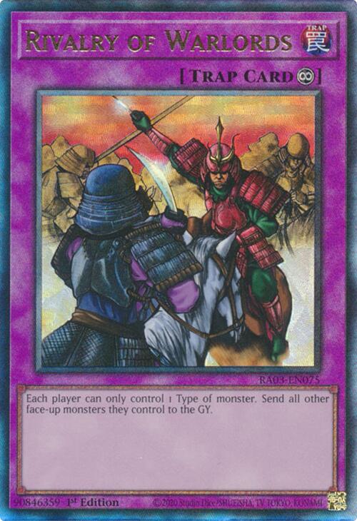 Rivalry of Warlords (UTR) [RA03-EN075] Prismatic Ultimate Rare | Good Games Morley