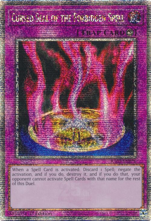 Cursed Seal of the Forbidden Spell (Quarter Century Secret Rare) [RA03-EN076] Quarter Century Secret Rare | Good Games Morley