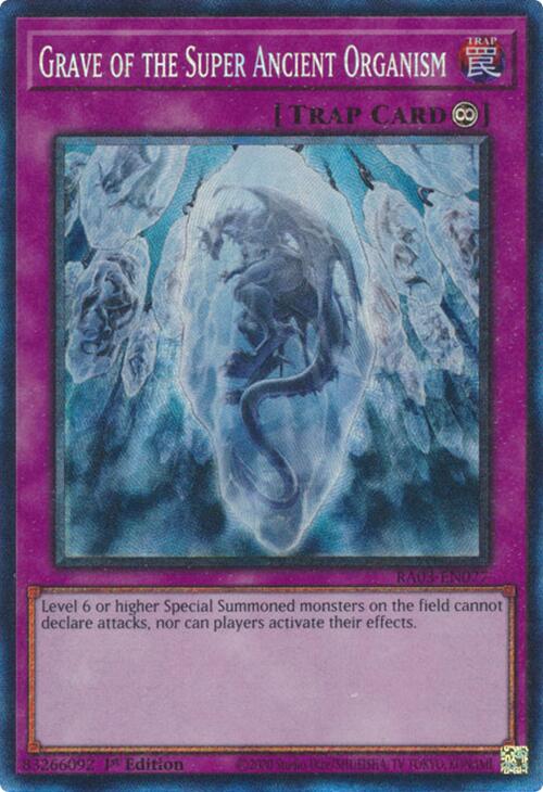 Grave of the Super Ancient Organism (CR) [RA03-EN077] Prismatic Collector's Rare | Good Games Morley