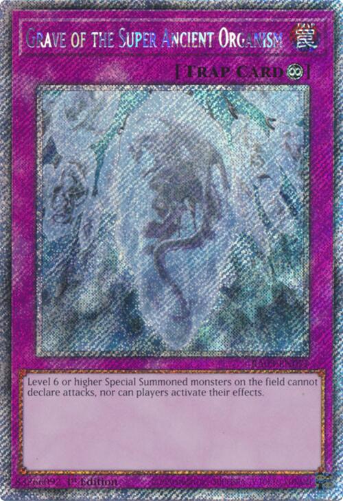 Grave of the Super Ancient Organism (Platinum Secret Rare) [RA03-EN077] Platinum Secret Rare | Good Games Morley