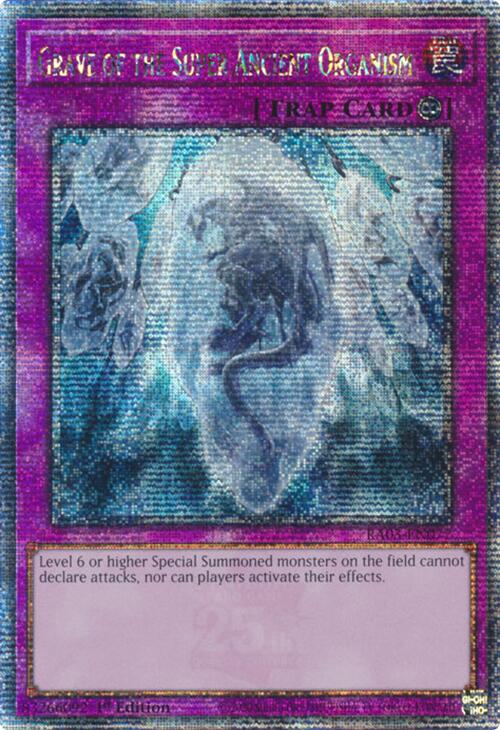 Grave of the Super Ancient Organism (Quarter Century Secret Rare) [RA03-EN077] Quarter Century Secret Rare | Good Games Morley