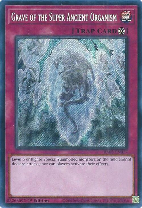 Grave of the Super Ancient Organism (Secret Rare) [RA03-EN077] Secret Rare | Good Games Morley