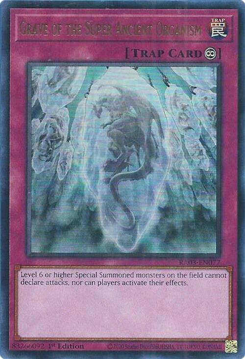 Grave of the Super Ancient Organism (UR) [RA03-EN077] Ultra Rare | Good Games Morley
