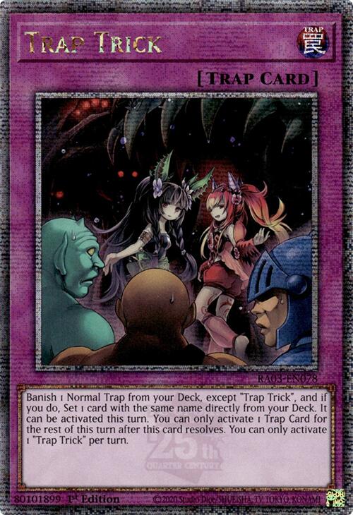 Trap Trick (Quarter Century Secret Rare) [RA03-EN078] Quarter Century Secret Rare | Good Games Morley