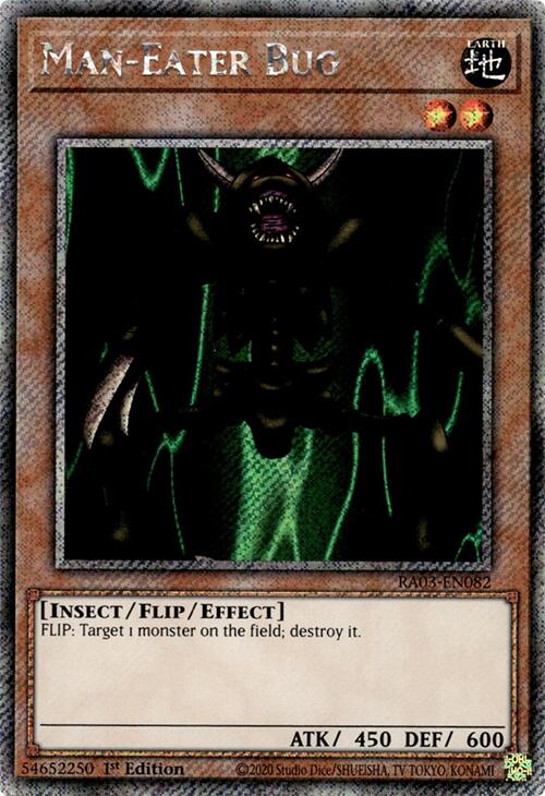 Man-Eater Bug (Platinum Secret Rare) [RA03-EN082] Platinum Secret Rare | Good Games Morley