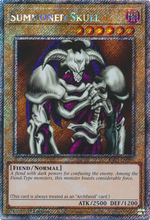 Summoned Skull (Platinum Secret Rare) [RA03-EN086] Platinum Secret Rare | Good Games Morley