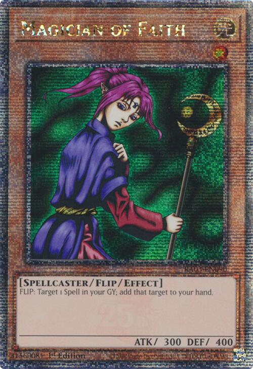 Magician of Faith (Quarter Century Secret Rare) [RA03-EN090] Quarter Century Secret Rare | Good Games Morley