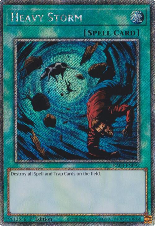 Heavy Storm (Platinum Secret Rare) [RA03-EN092] Platinum Secret Rare | Good Games Morley