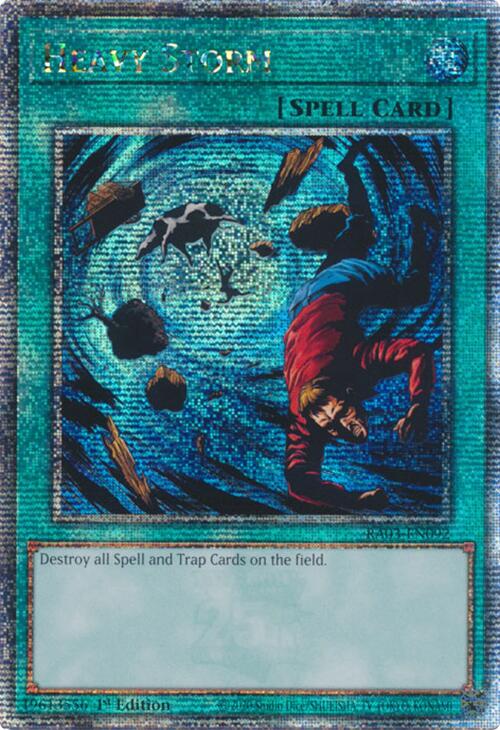 Heavy Storm (Quarter Century Secret Rare) [RA03-EN092] Quarter Century Secret Rare | Good Games Morley