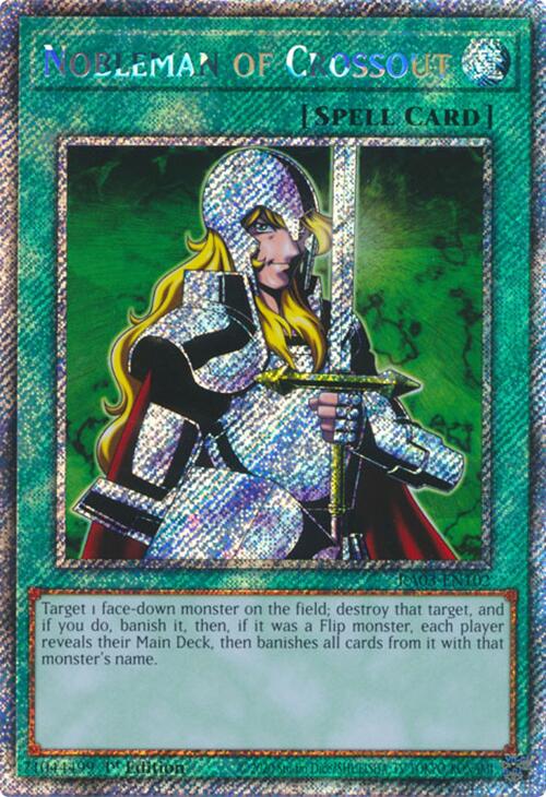 Nobleman of Crossout (Platinum Secret Rare) [RA03-EN102] Platinum Secret Rare | Good Games Morley