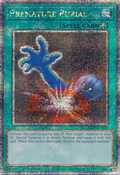 Premature Burial (Quarter Century Secret Rare) [RA03-EN103] Quarter Century Secret Rare | Good Games Morley