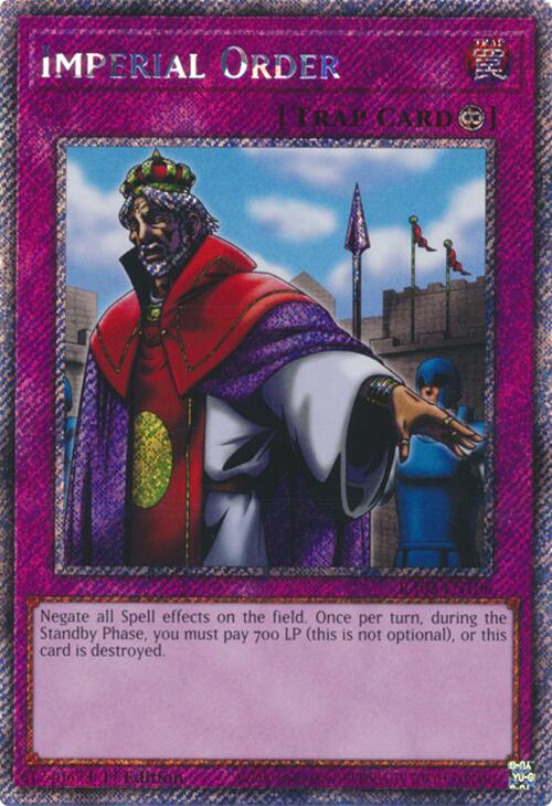 Imperial Order (Platinum Secret Rare) [RA03-EN106] Platinum Secret Rare | Good Games Morley
