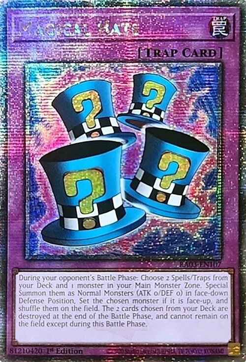 Magical Hats (Quarter Century Secret Rare) [RA03-EN107] Quarter Century Secret Rare | Good Games Morley