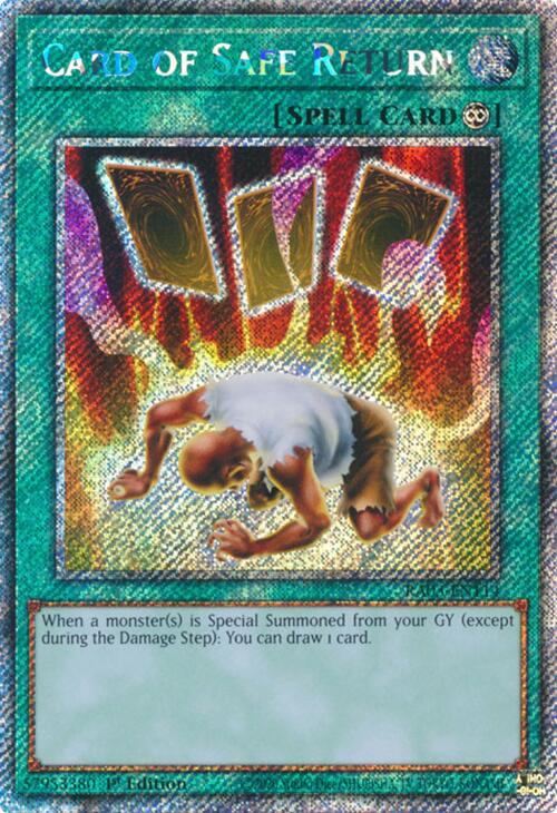 Card of Safe Return (Platinum Secret Rare) [RA03-EN114] Platinum Secret Rare | Good Games Morley
