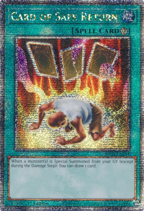 Card of Safe Return (Quarter Century Secret Rare) [RA03-EN114] Quarter Century Secret Rare | Good Games Morley