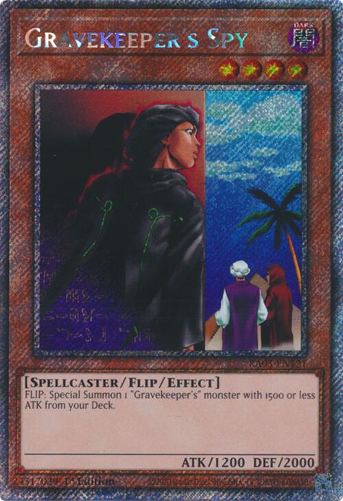 Gravekeeper's Spy (Platinum Secret Rare) [RA03-EN121] Platinum Secret Rare | Good Games Morley