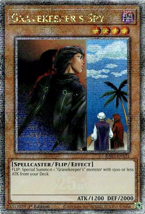 Gravekeeper's Spy (Quarter Century Secret Rare) [RA03-EN121] Quarter Century Secret Rare | Good Games Morley