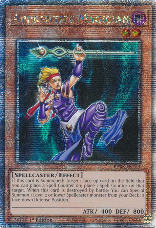 Apprentice Magician (Quarter Century Secret Rare) [RA03-EN124] Quarter Century Secret Rare | Good Games Morley