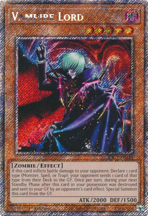 Vampire Lord (Platinum Secret Rare) [RA03-EN128] Platinum Secret Rare | Good Games Morley
