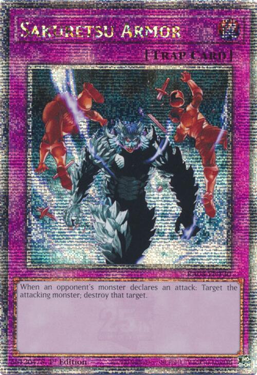 Sakuretsu Armor (Quarter Century Secret Rare) [RA03-EN130] Quarter Century Secret Rare | Good Games Morley