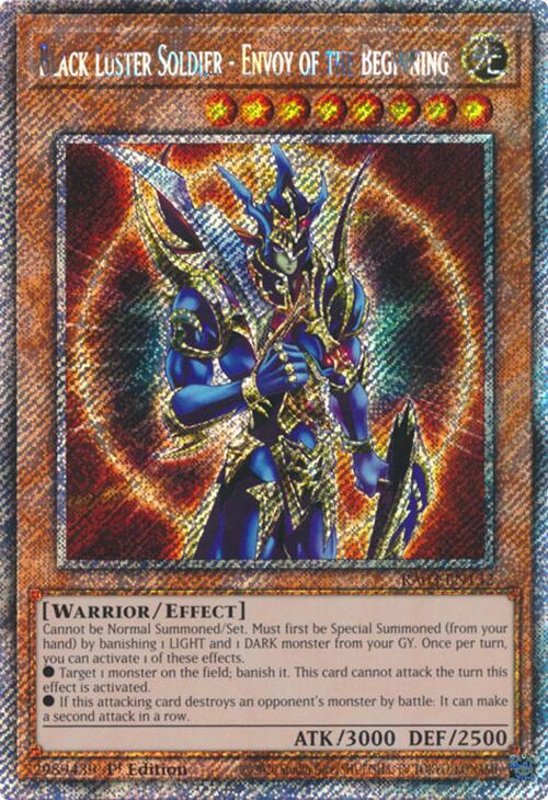 Black Luster Soldier - Envoy of the Beginning (Platinum Secret Rare) [RA03-EN132] Platinum Secret Rare | Good Games Morley