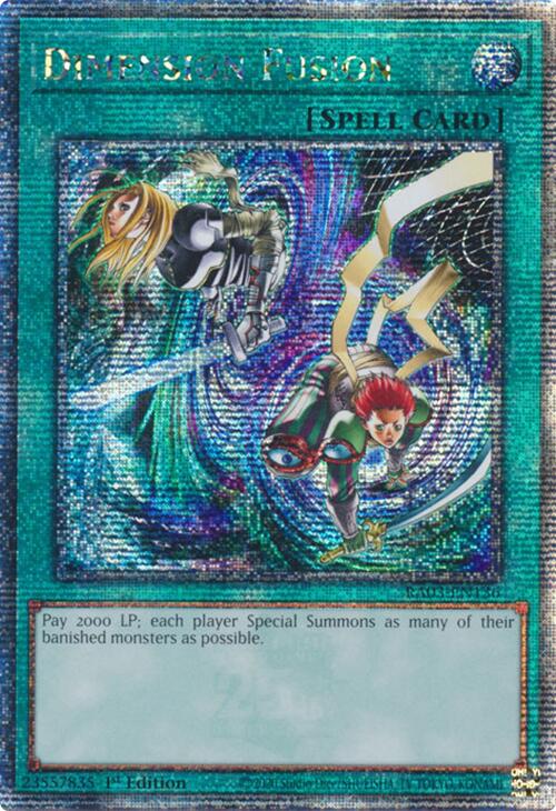 Dimension Fusion (Quarter Century Secret Rare) [RA03-EN136] Quarter Century Secret Rare | Good Games Morley