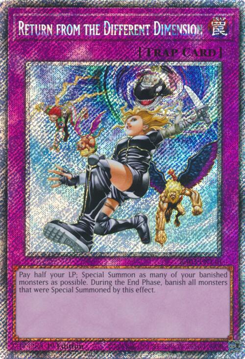 Return from the Different Dimension (Platinum Secret Rare) [RA03-EN140] Platinum Secret Rare | Good Games Morley