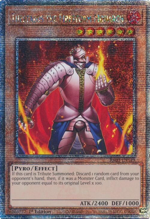 Thestalos the Firestorm Monarch (Quarter Century Secret Rare) [RA03-EN143] Quarter Century Secret Rare | Good Games Morley