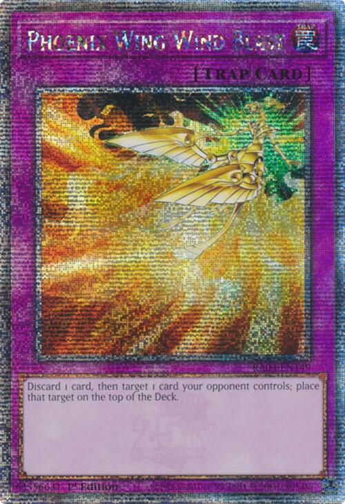 Phoenix Wing Wind Blast (Quarter Century Secret Rare) [RA03-EN149] Quarter Century Secret Rare | Good Games Morley