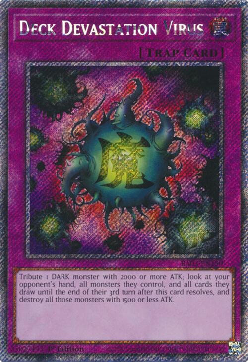 Deck Devastation Virus (Platinum Secret Rare) [RA03-EN150] Platinum Secret Rare | Good Games Morley