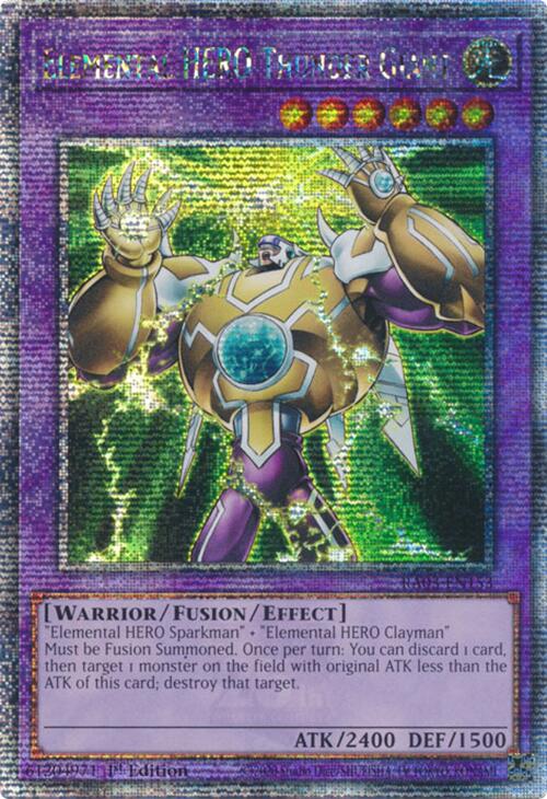 Elemental HERO Thunder Giant (Quarter Century Secret Rare) [RA03-EN153] Quarter Century Secret Rare | Good Games Morley