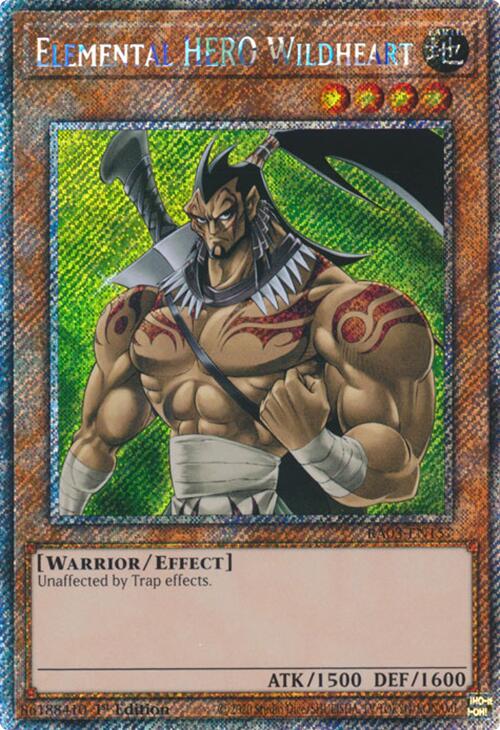 Elemental HERO Wildheart (Platinum Secret Rare) [RA03-EN157] Platinum Secret Rare | Good Games Morley