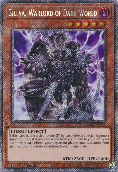Sillva, Warlord of Dark World (Platinum Secret Rare) [RA03-EN158] Platinum Secret Rare | Good Games Morley