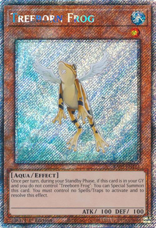 Treeborn Frog (Platinum Secret Rare) [RA03-EN161] Platinum Secret Rare | Good Games Morley