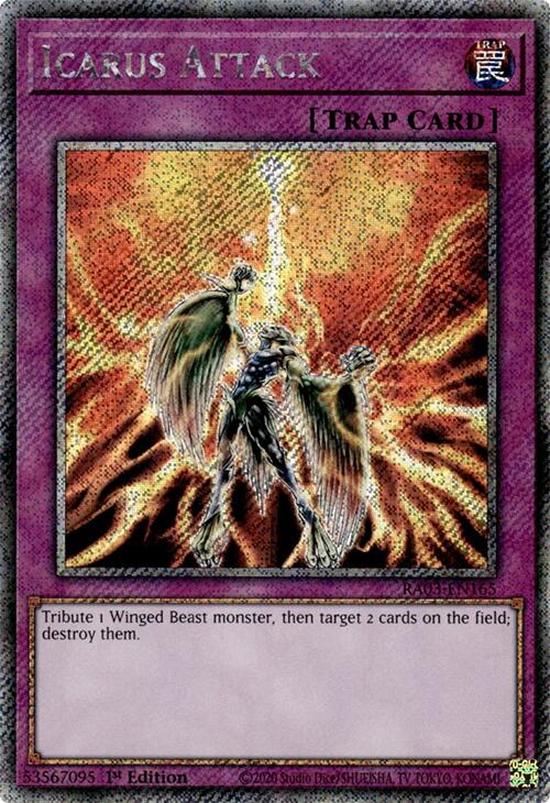 Icarus Attack (Platinum Secret Rare) [RA03-EN165] Platinum Secret Rare | Good Games Morley