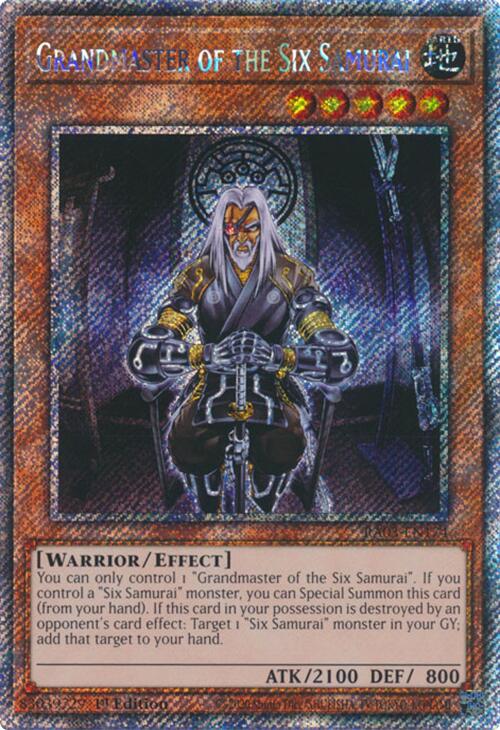 Grandmaster of the Six Samurai (Platinum Secret Rare) [RA03-EN174] Platinum Secret Rare | Good Games Morley