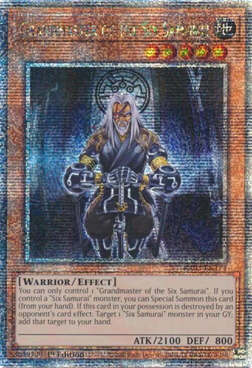 Grandmaster of the Six Samurai (Quarter Century Secret Rare) [RA03-EN174] Quarter Century Secret Rare | Good Games Morley
