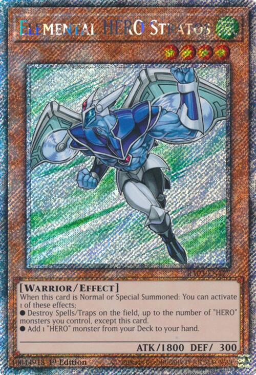 Elemental HERO Stratos (Platinum Secret Rare) [RA03-EN177] Platinum Secret Rare | Good Games Morley