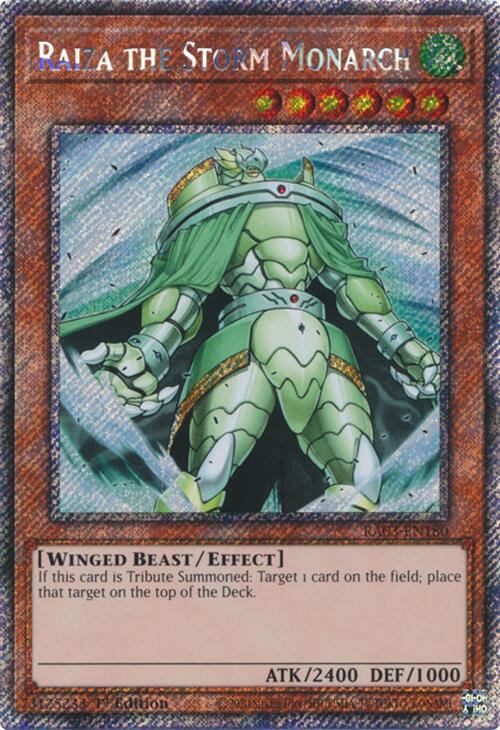 Raiza the Storm Monarch (Platinum Secret Rare) [RA03-EN180] Platinum Secret Rare | Good Games Morley