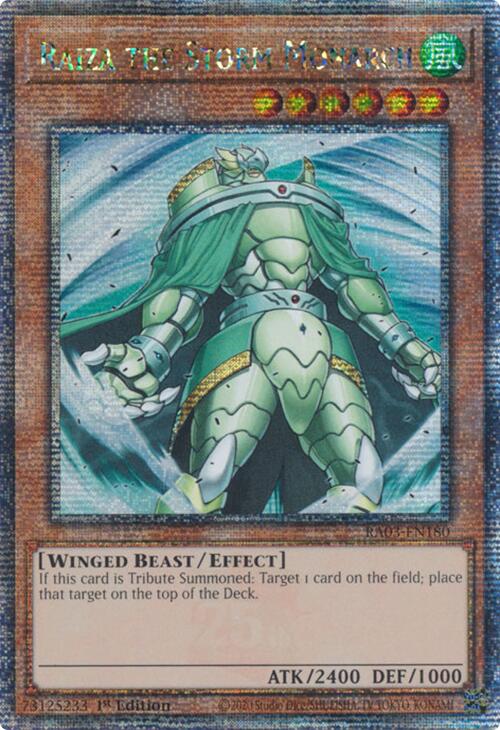 Raiza the Storm Monarch (Quarter Century Secret Rare) [RA03-EN180] Quarter Century Secret Rare | Good Games Morley