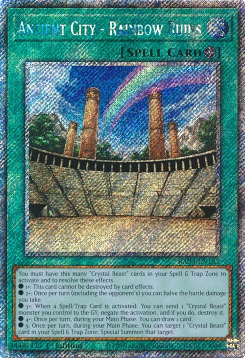 Ancient City - Rainbow Ruins (Platinum Secret Rare) [RA03-EN181] Platinum Secret Rare | Good Games Morley