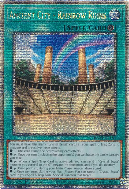 Ancient City - Rainbow Ruins (Quarter Century Secret Rare) [RA03-EN181] Quarter Century Secret Rare | Good Games Morley